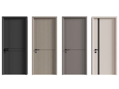 现代单扇木门 平开门