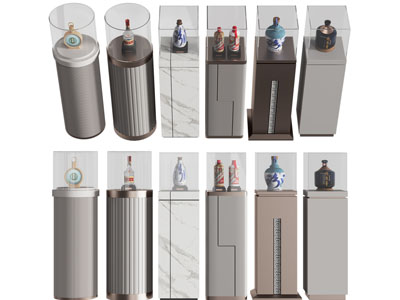 新中式白酒陈列柜、展柜