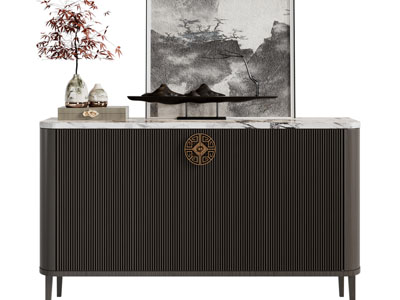 新中式玄关柜、边柜