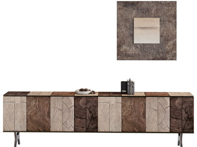 现代长方形电视柜