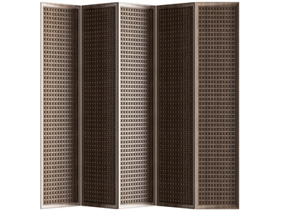 侘寂风实木屏风