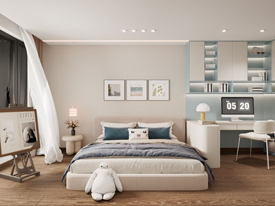 现代卧室 儿童房 男孩房