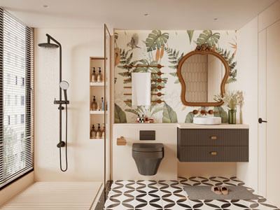 现代卫浴间 洗手间