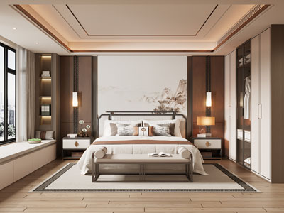 新中式卧室
