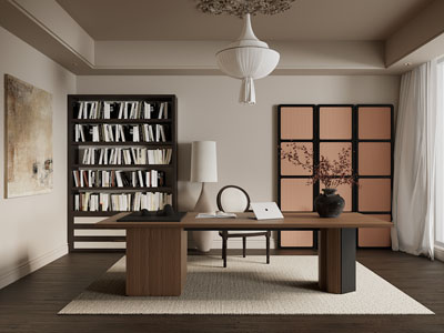 新中式中古风书房