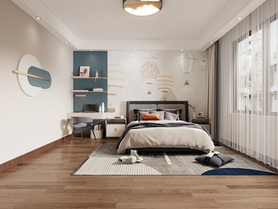 现代卧室 儿童房 男孩房