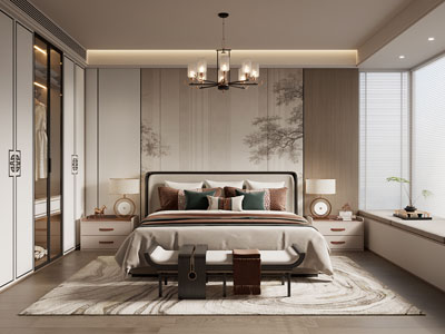 新中式卧室
