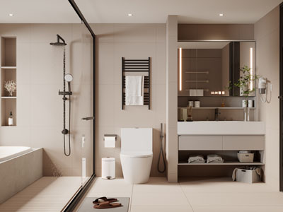 现代卫浴间 洗手间