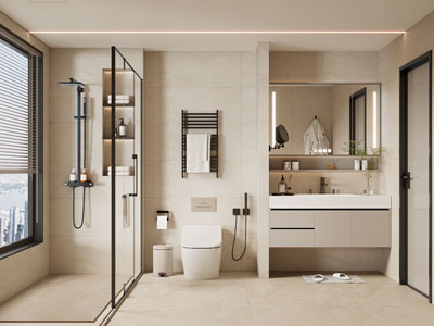 现代卫浴间 洗手间