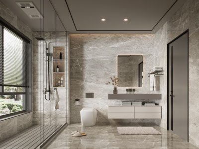 现代卫浴间 洗手间