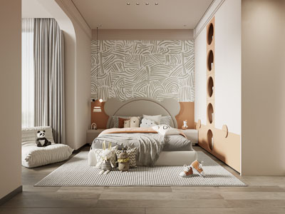 现代卧室 儿童房