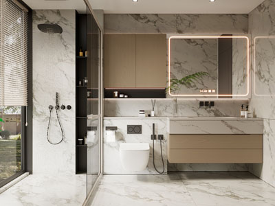 现代卫浴间 洗手间