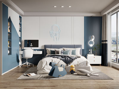 现代卧室 儿童房