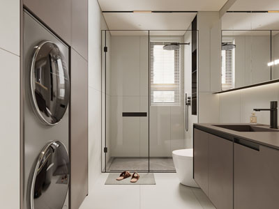 现代卫浴间 洗手间