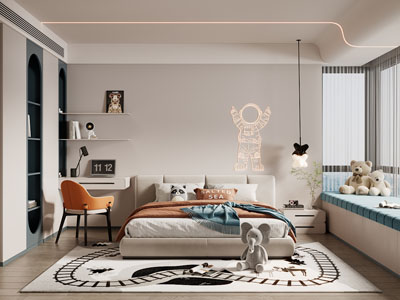 现代卧室 儿童房