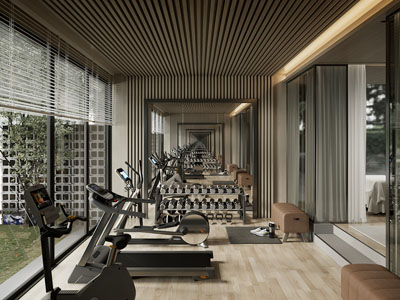 现代居家健身休闲室