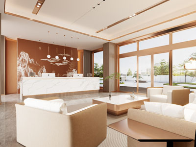 新中式大堂前台接待