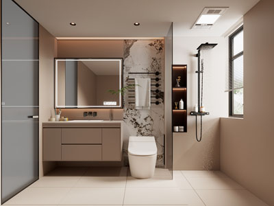 现代卫浴间 洗手间