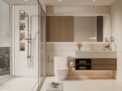 现代卫浴间 洗手间