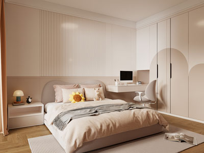 现代卧室 儿童房 女儿房 公主房