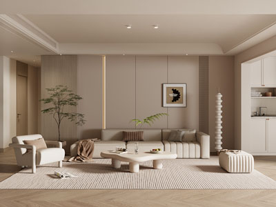 现代奶油风卧室