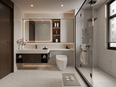 现代卫浴间 洗手间