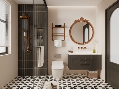 法式中古风卫浴间 洗手间