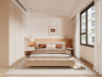 现代奶油风卧室