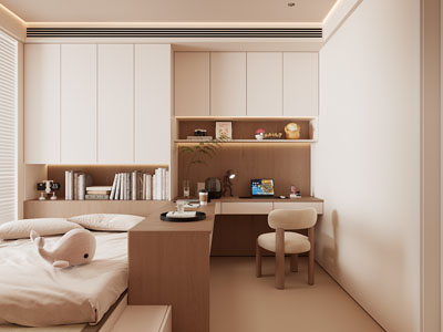 现代榻榻米卧室 儿童房 男孩房