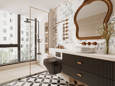 现代轻奢卫浴间 洗手间