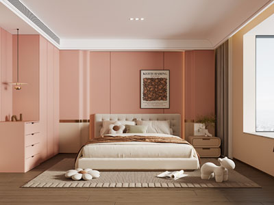 现代卧室 儿童房 女儿房