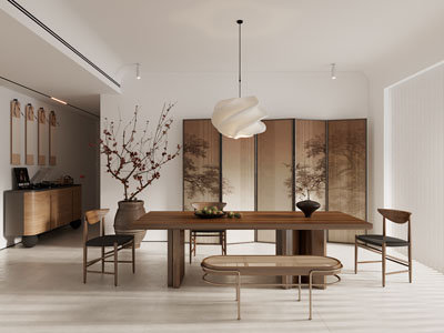 新中式中古风餐厅