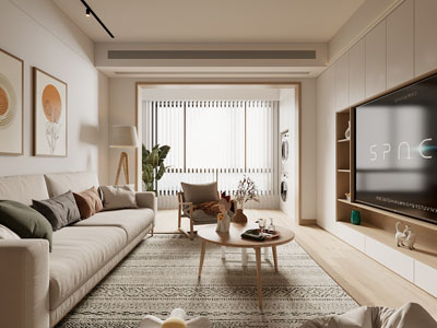 北欧奶油风客厅