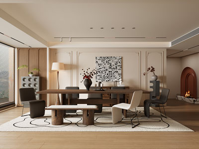 侘寂风中古风餐厅