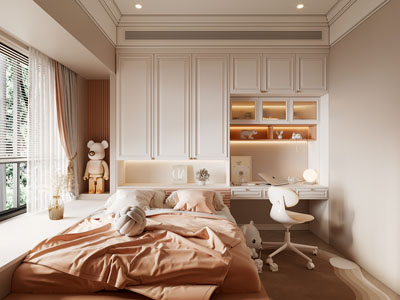 简欧榻榻米卧室 儿童房