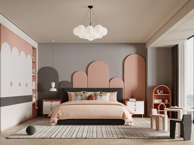 现代卧室 儿童房