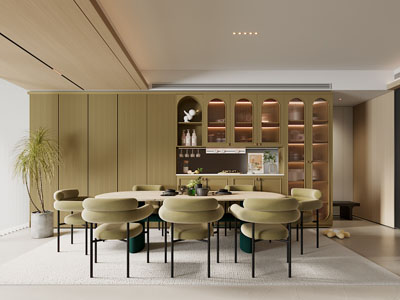 现代中古风餐厅