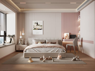 现代卧室 儿童房 公主房 女儿房