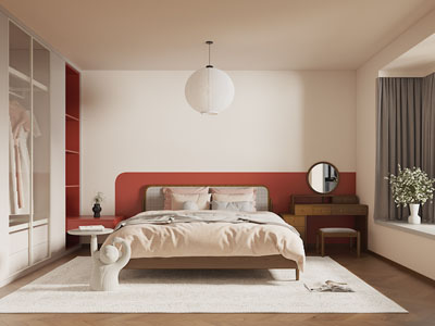 现代中古风卧室