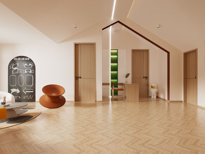 现代儿童阁楼活动娱乐空间