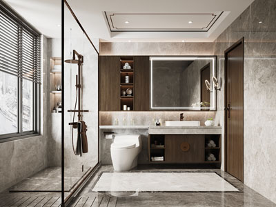 新中式卫浴间 洗手间