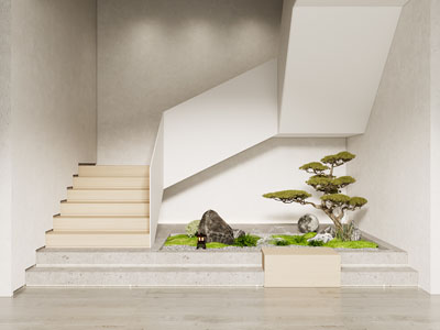 现代景观楼梯间