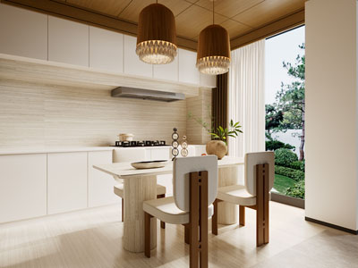 现代中古风餐厅