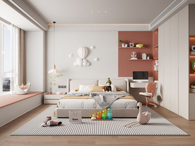 现代卧室 儿童房