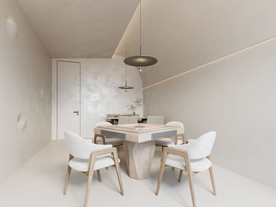 侘寂风奶油风休闲室