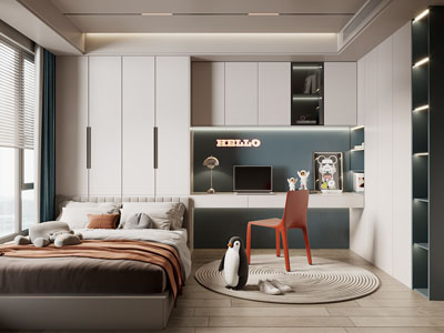 现代榻榻米卧室 儿童房