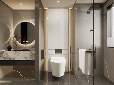 现代卫浴间 洗手间