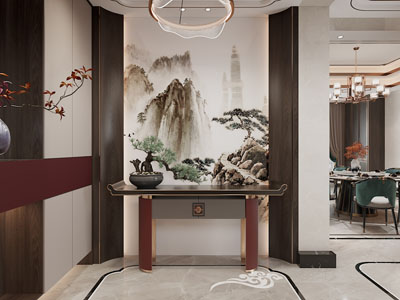 新中式玄关过道