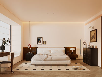 现代中古风卧室