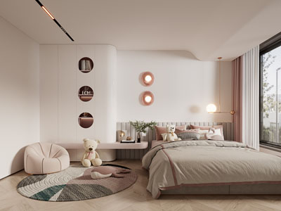 现代卧室 儿童房